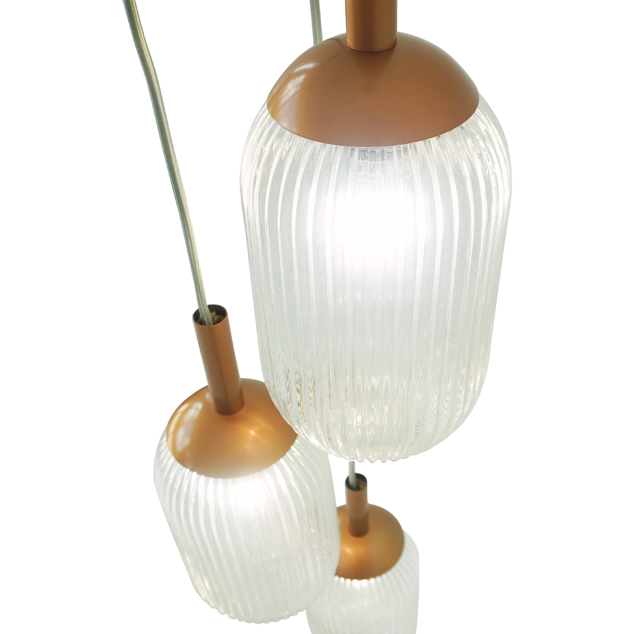 Gala Pendant Lamp - Bronze and Clear