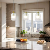 Glowline Pendant Lamp - Gold and Clear