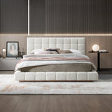 Hudson Ivory Boucle King Bed