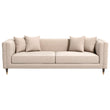 Nora Light Cream Velvet Sofa