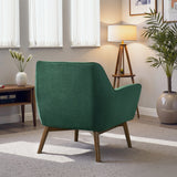 Panom Forest Green Velvet Lounge Chair