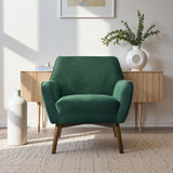 Panom Forest Green Velvet Lounge Chair