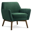 Panom Forest Green Velvet Lounge Chair