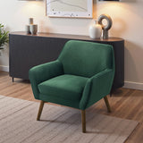 Panom Forest Green Velvet Lounge Chair