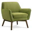 Panom Pistacho Green Velvet Lounge Chair