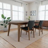 Ravel Easy-Clean Vegan Leather Mid-Century Modern Dining Chairs (Set of 2)
