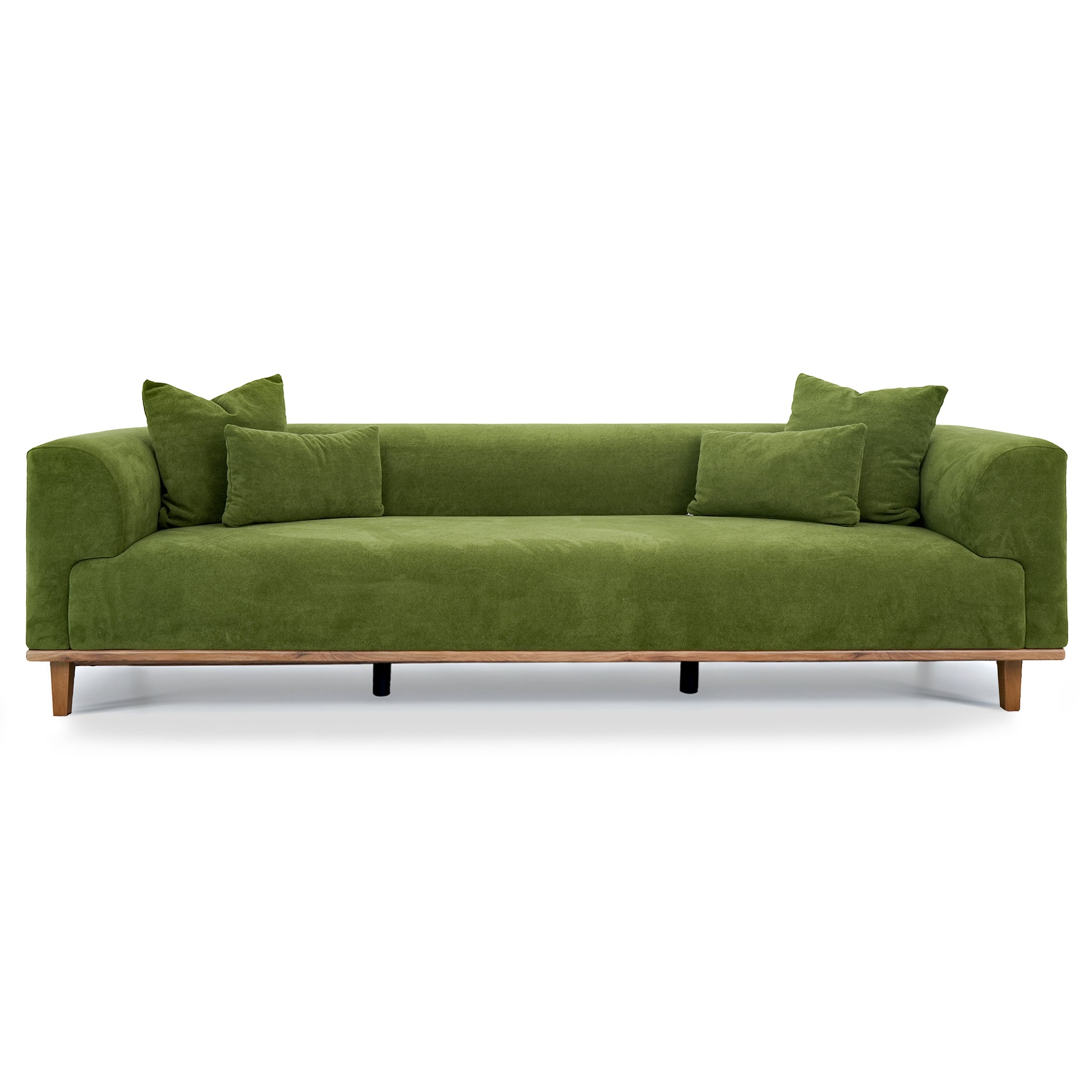 Richardson Green Velvet Sofa