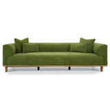 Richardson Green Velvet Sofa