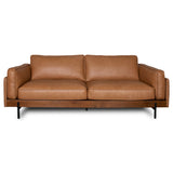 Utica Premium Leather Living Room Sofa with Metal Legs & Sustainable Materials
