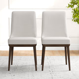 Kate Beige Fabric Dining Chair (Set Of 2)