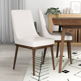Kate Beige Fabric Dining Chair (Set Of 2)