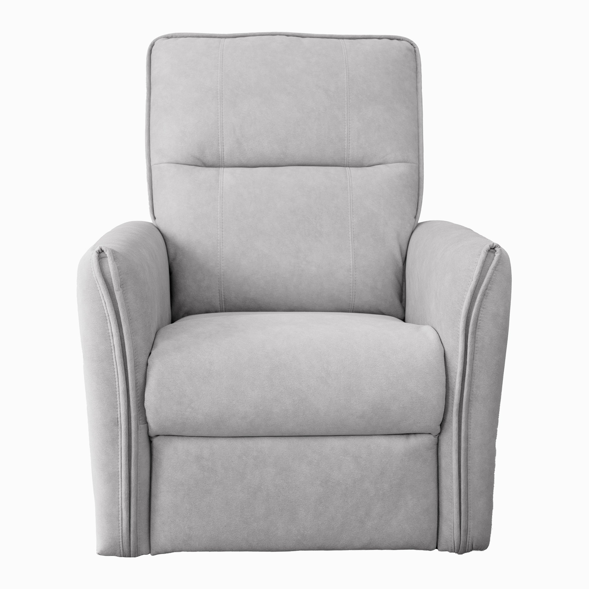 Asheville Grey Suede Recliner Chair