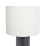 Aura Black Table Lamp with On/Off Switch Black Block Base