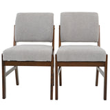 Caldwell Light Grey Boucle Dining Chair - Set of 2