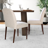 Capri Beige Fabric Dining Chair (Set Of 2)