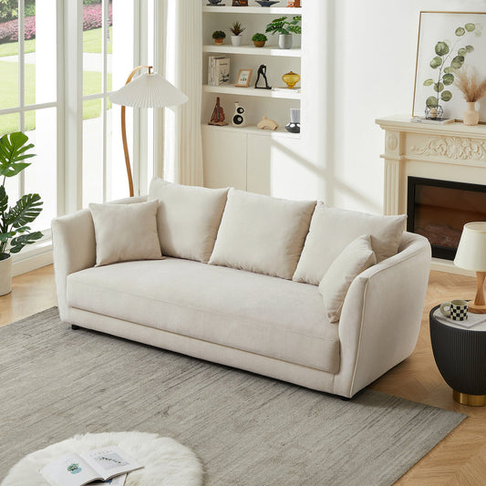 Pula Cream Linen Sofa