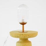 Clario Bronze Clear Glass Table Lamp