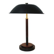 Cosmiclume Black Umbrella Shaped Table Lamp - Walnut - Bronze
