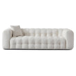 Eden Modern Tufted Chesterfield Cream Boucle Sofa