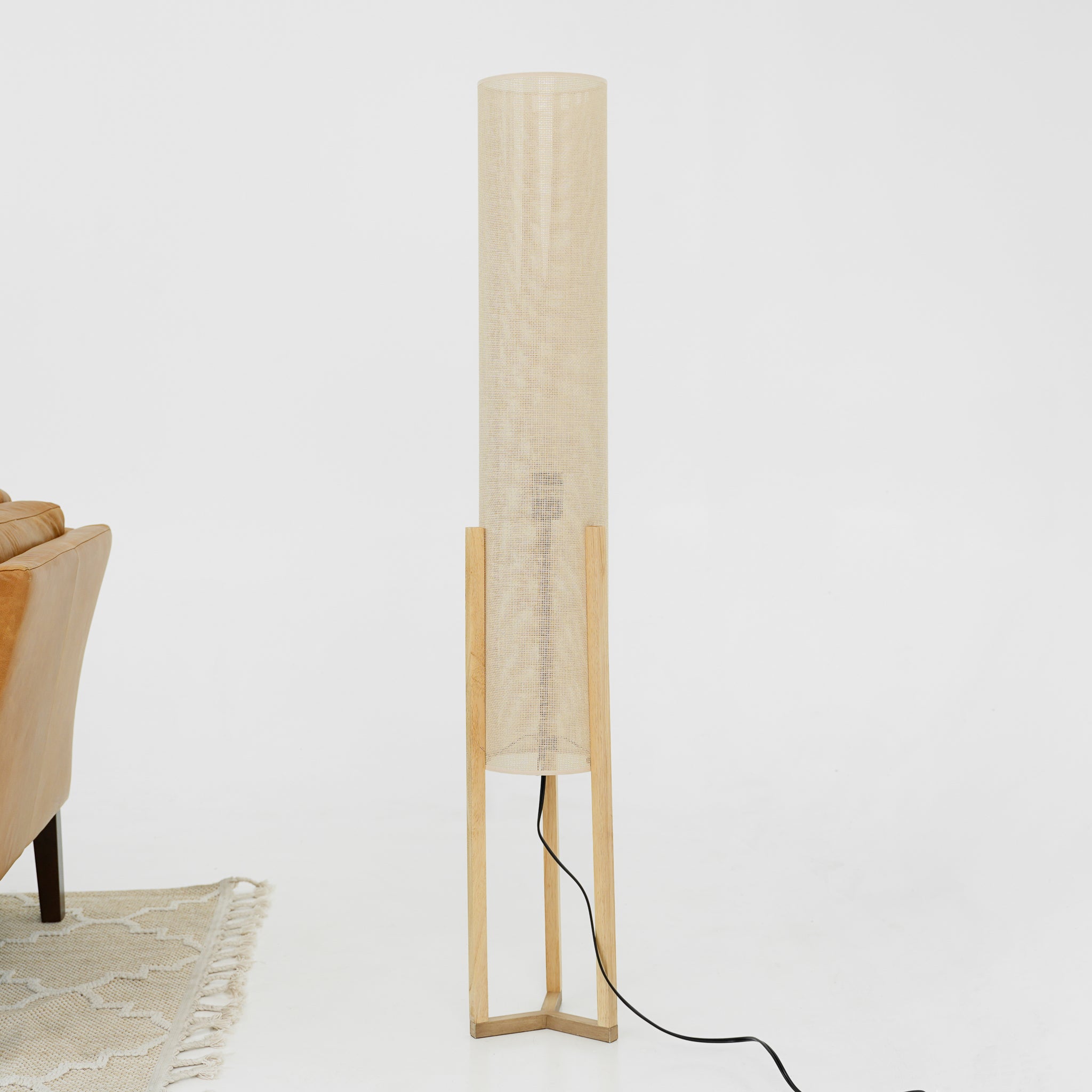 Ethos Floor Lamp Oak and Natural