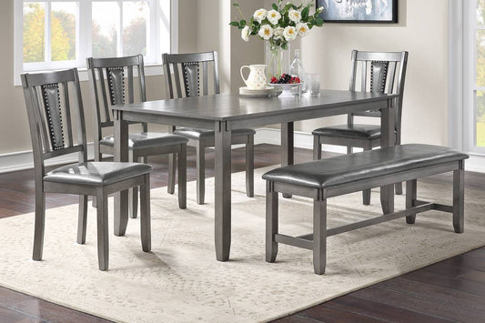 6-Piece Dining Set (Grey) - F2549