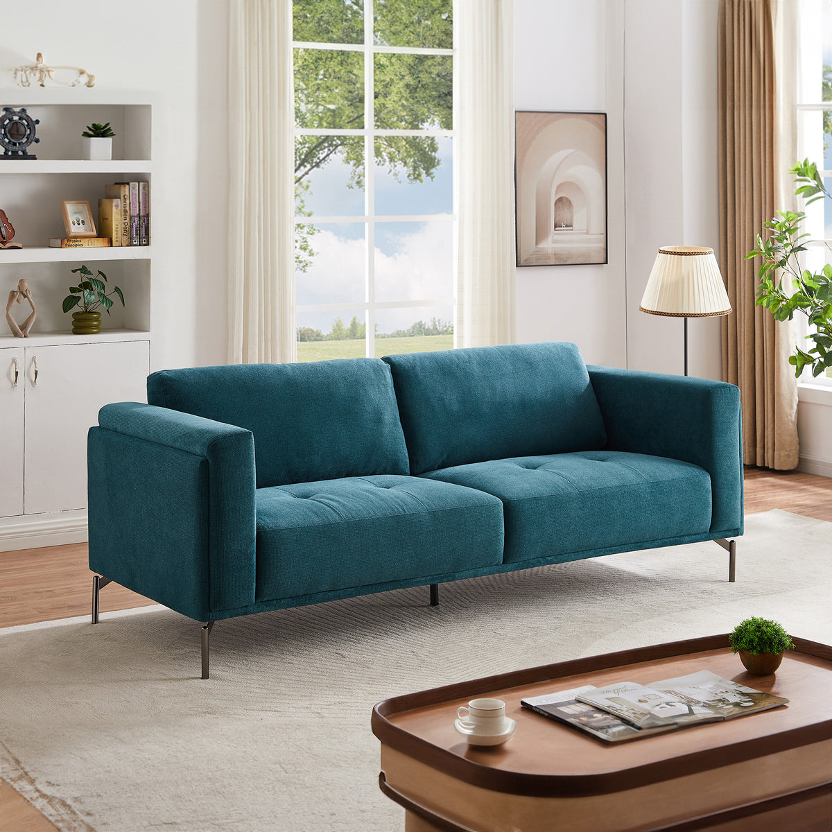 London Sofa (Blue Linen)