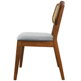 Kaden Dark Gray Linen Dining Chair (Set Of 2)