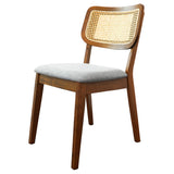 Kaden Dark Gray Linen Dining Chair (Set Of 2)