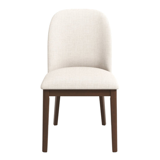 Kaitlyn Beige Fabric Dining Chair (Set Of 2)
