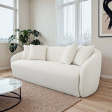 Linden Ivory Boucle Sofa
