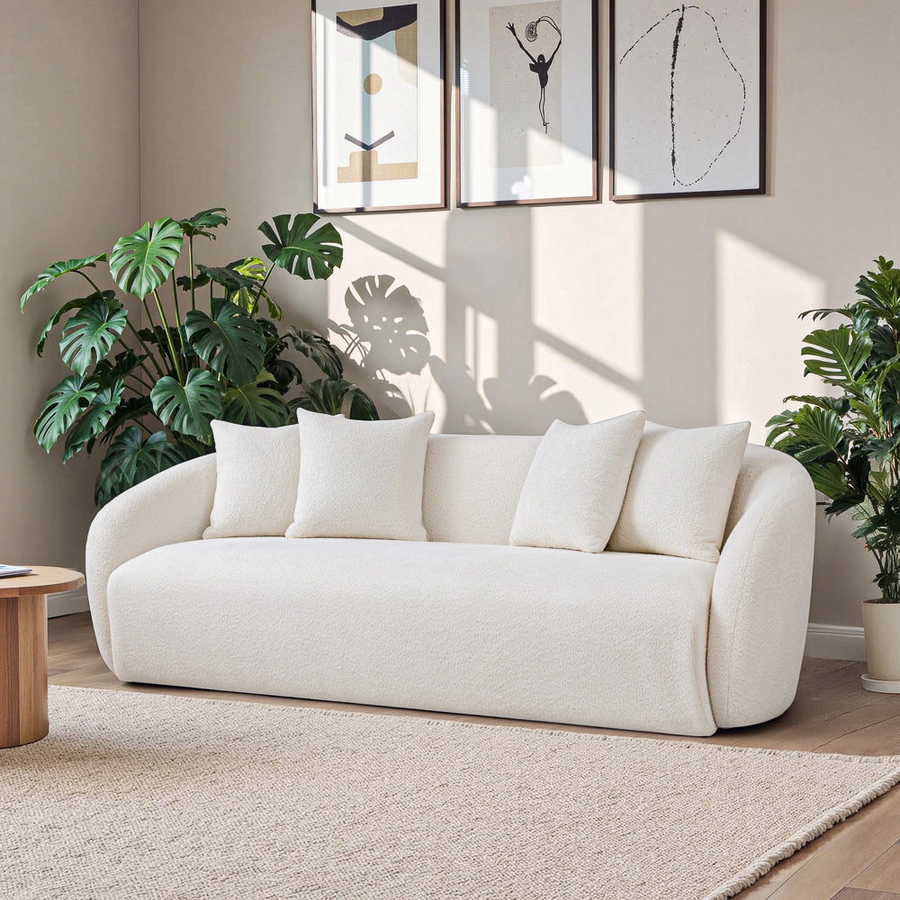 Linden Ivory Boucle Sofa