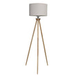 Lirios Three Legged Wooden Strip Floor Lamp - Natural