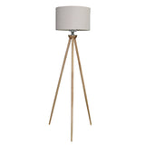 Lirios Three Legged Wooden Strip Floor Lamp - Natural