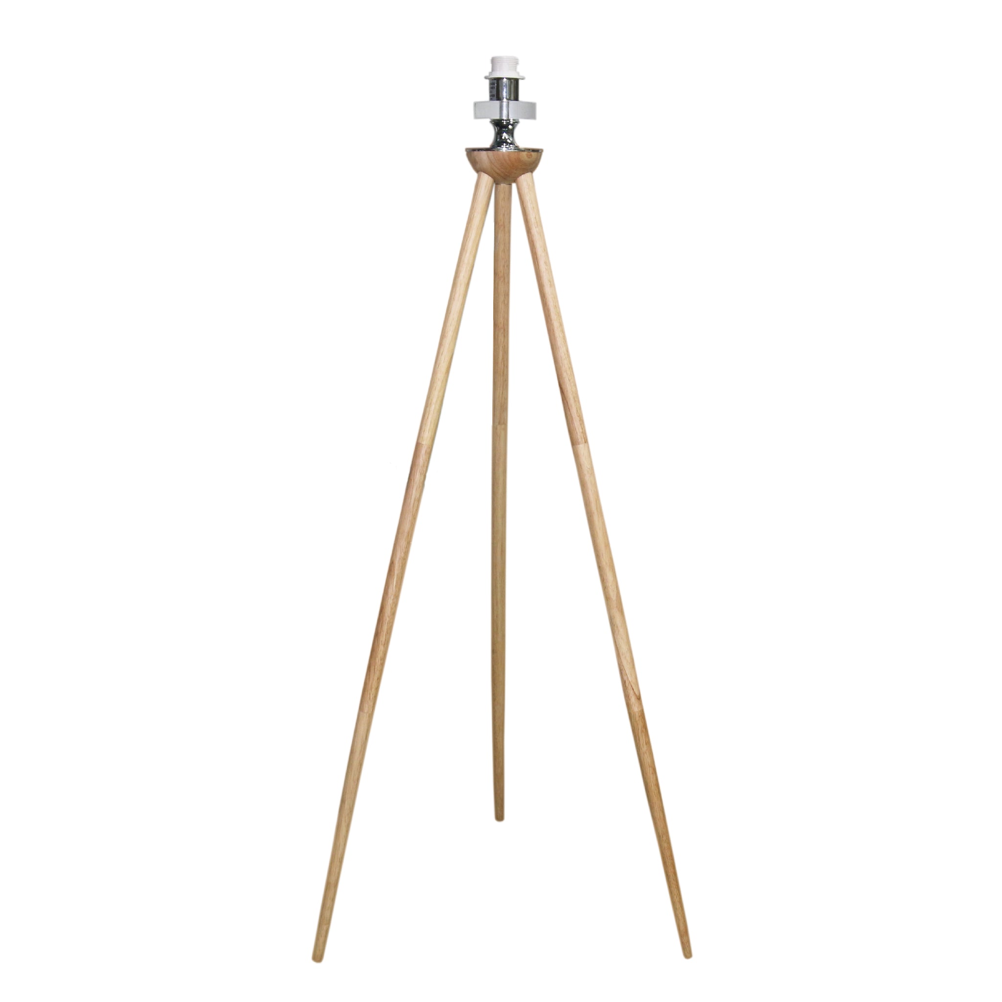 Lirios Three Legged Wooden Strip Floor Lamp - Natural
