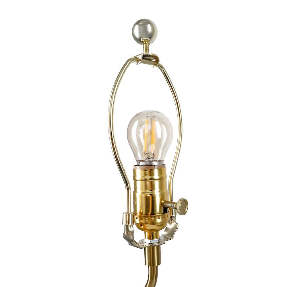 Lustrous Table Lamp - Black outer and Gold inner