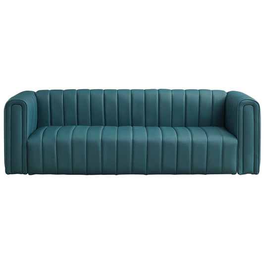 Denver Sofa (Blue Leather)