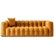 Marceille Modern Sofa Boucle Fabric Couch In Orange