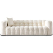 Marceille Modern Sofas Tufted Boucle Fabric In Cream