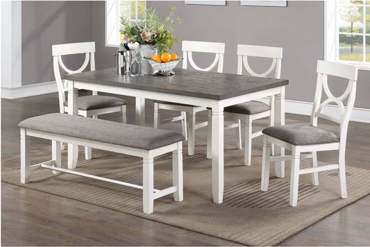 Light Grey 6-Pcs Dining Set