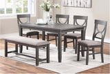 Light Grey 6-Pcs Dining Set