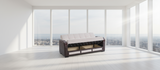 Maya 87" Convertible Sofa w/Storage - Cream