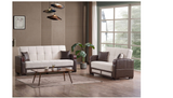 Maya 87" Convertible Sofa w/Storage - Cream