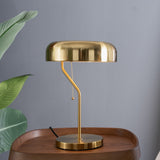 Metro Table lamp with Gold outer and White inner