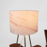 Optima Marble Lampshade Table Lamp - Bronze