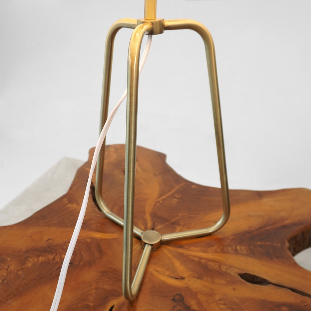 Optima Marble Lampshade Table Lamp - Bronze