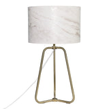Optima Marble Lampshade Table Lamp - Bronze