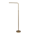 Verve Brassed Gold Floor Lamp with On/Off Switch Adjustable Led Round Base