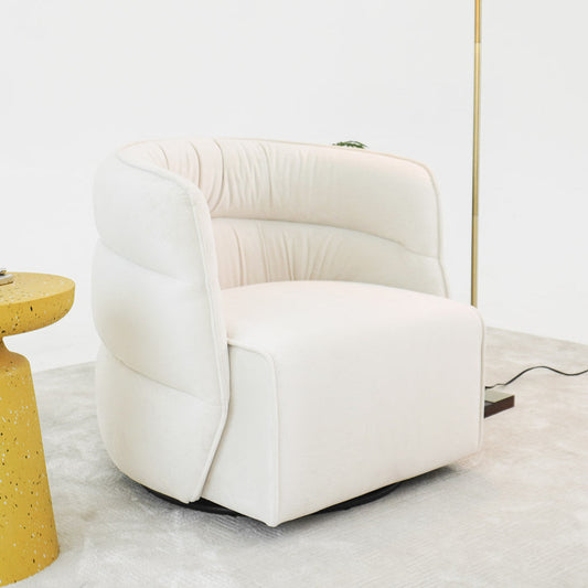 Walden Swivel Chair - Cream Velvet