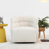 Walden Swivel Chair - Cream Velvet